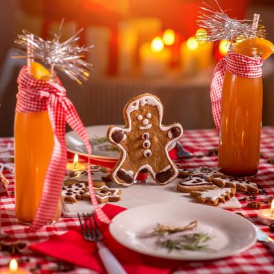 Bon appétit - Nourriture - Table de fêtes - Décorations - Noël - Wallpaper - Free