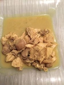 Émincé de poulet curry coco