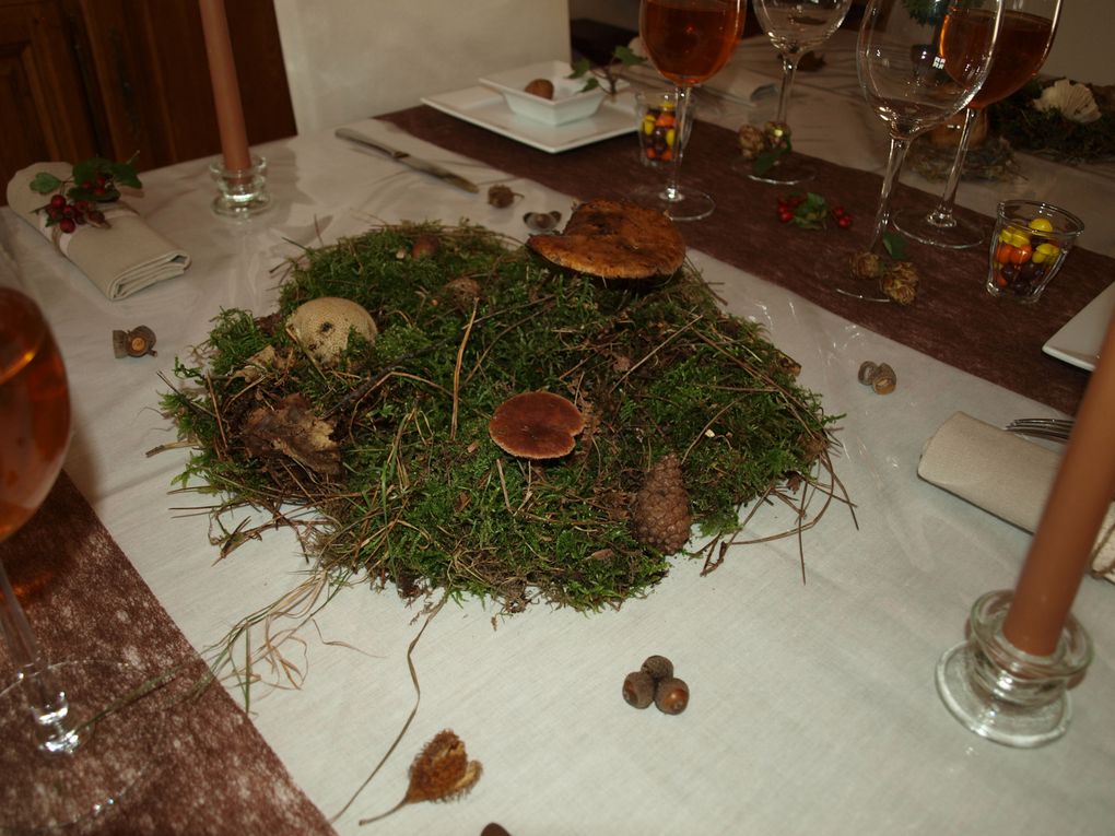 Une table aux douces senteurs automnales... la nature s'est invitée à la maison...