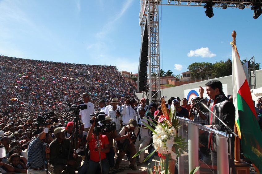 Dans le cadre du IIè anniversaire de la IVèRépublique, le couple présidentiel, Andry et Mialy Rajoelina, a inauguré le «Coliseum de Madagascar» sis à Antsonjombe. 5è partie. Photos: Harilala Randrianarison