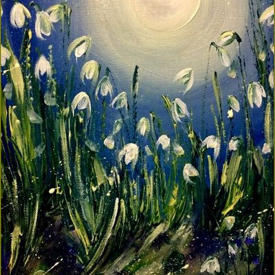 Les fleurs par les grands peintres - Emma Sian Pritchard - perce-neige