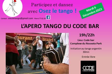 Apéro tango du Code bar mardi 6 décembre 2022