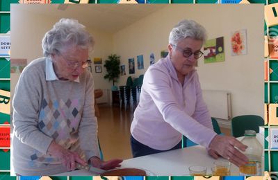 Anniversaire chez les membres du club de scrabble de Remaucourt-Loisirs.