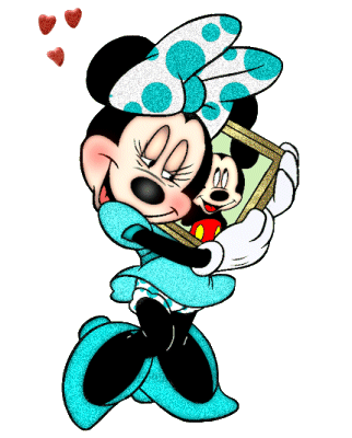Minnie - Amour - Mickey - Gif animé - Scintillant - Gratuit
