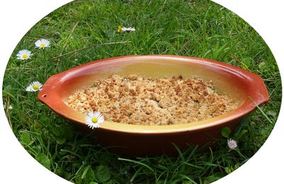 Crumble poireaux, saumon & kasha - IG Bas / sans lactose