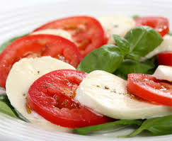 Salade de tomate et mozzarella
