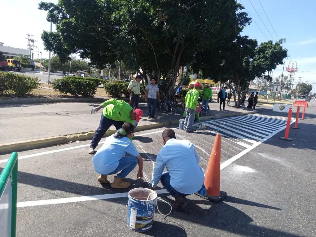 Alcaldía de Guacara continúa con el despliegue del “Plan de Demarcación de Paradas 2023” 