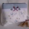 Grande trousse de toilette deluxe "Jardin de douceur" - vers. bleue