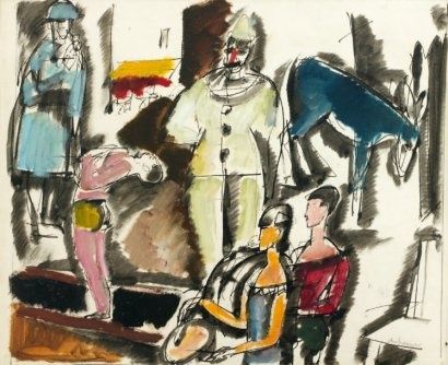 &quot;Scène de cirque - Medrano&quot; (Troyes Musée d’Art Moderne)