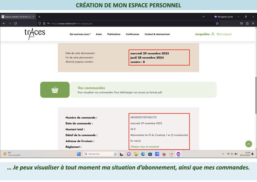 &quot;Traces Éditions&quot; : un site web pour faciliter l'accès à la revue &quot;Au fil du Coulomp&quot;