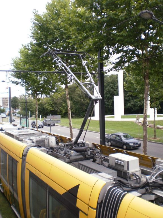 Les tramways Citadis de Mulhouse.