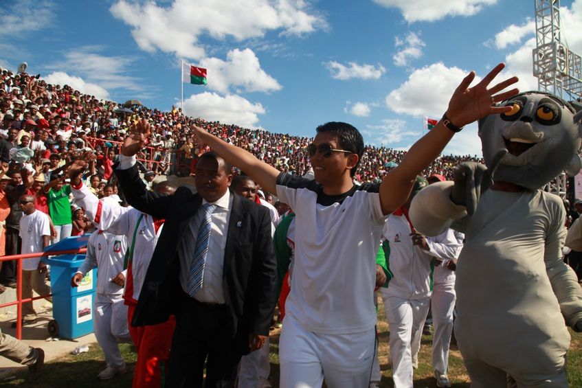 Inauguration du Kianja (Stade) Makis de Madagascar, à Andohatapenaka, par le Président Andry Rajoelina. 2ème partie. Photos: Harilala Randrianarison