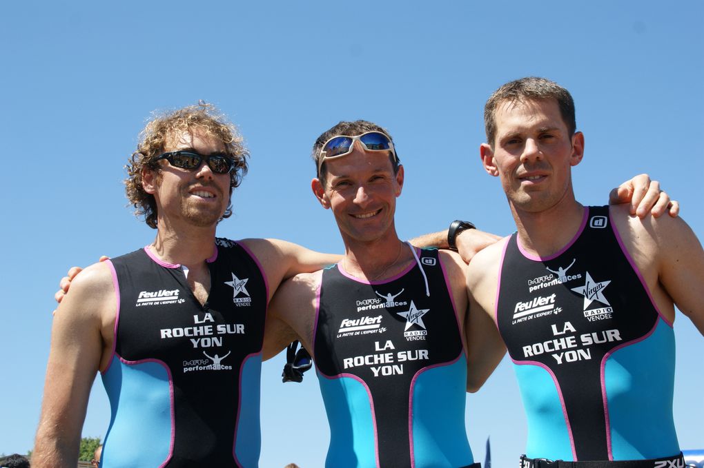 Si les triathlètes ont répondu présent, le soleil lui était au rendez-vous...