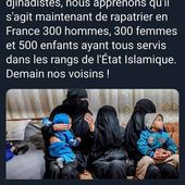 URGENT : Paris a rapatrié des enfants de djihadistes, contrairement aux allégations du gouvernement - MOINS de BIENS PLUS de LIENS