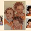 3 portraits aghate 3 poses différentes 40 x60 cm