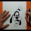Como dibujar a Goofy paso a paso 2 - Disney