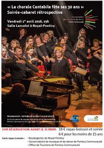 La chorale Cantabile du Conservatoire de musique et de danse de Pontivy Communauté fête ses 30 ans !