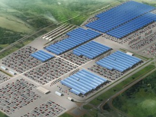 Renault installe des panneaux photovoltaiques.