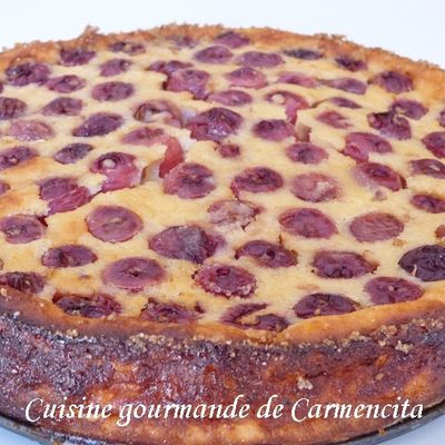Clafoutis de cerises au lait Ribot, amandes et Amaretto