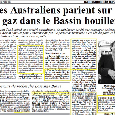 Spéciale archive : les débuts de European Gas Limited en Lorraine
