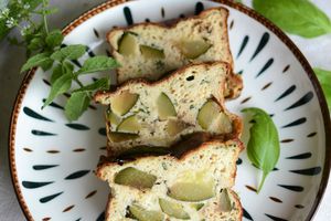 Terrine de cougettes, ricotta, menthe et basilic #végétarien