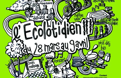 Festival Ecolo'tidien...3ème édition!!!!!! L'affiche et le programme