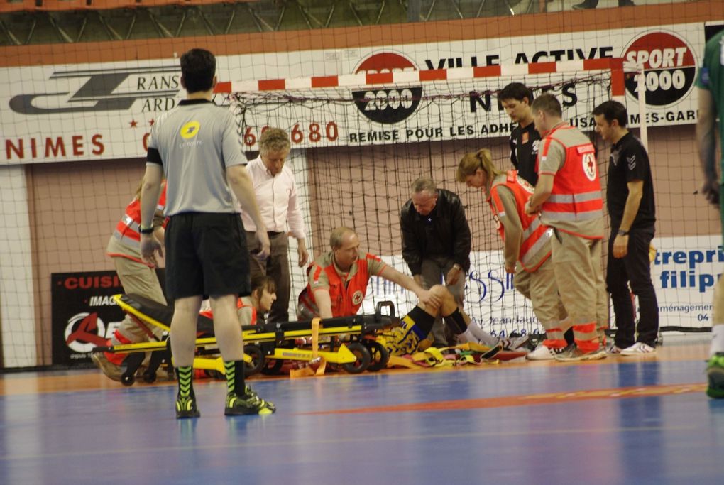 Match de Handball du 30 mars 2012 au Parnasse à Nîmes - Un match sous haute tension...