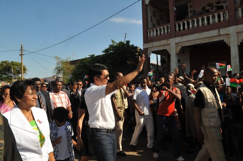 01.12.2012, Antsiranana. Inauguration du 1er "Hopitaly manara-penitra" de Madagascar par le couple présidentiel, Andry et Mialy Rajoelina. Première partie. Photos: Harilala Randrianarison