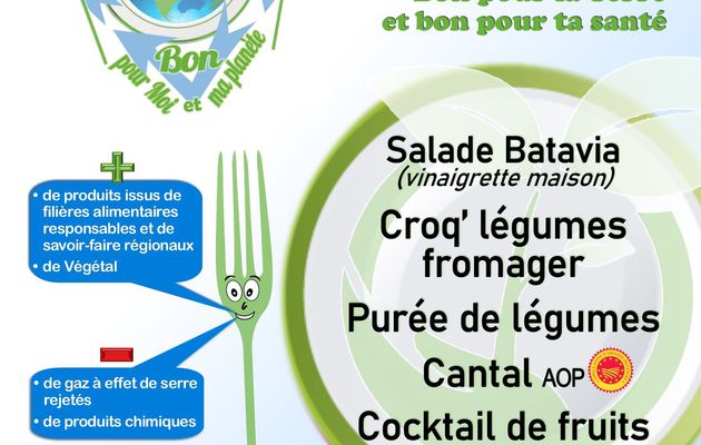 Menu "Bon pour Moi et ma Planète"