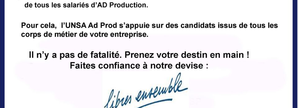 Elections chez AD Production, filiale de Milee