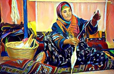 Portrait d'une femme Amazigh par Mohamed Mouhib