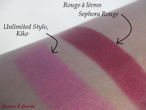 Coup de coeur Rouges à lèvres Kiko et Sephora