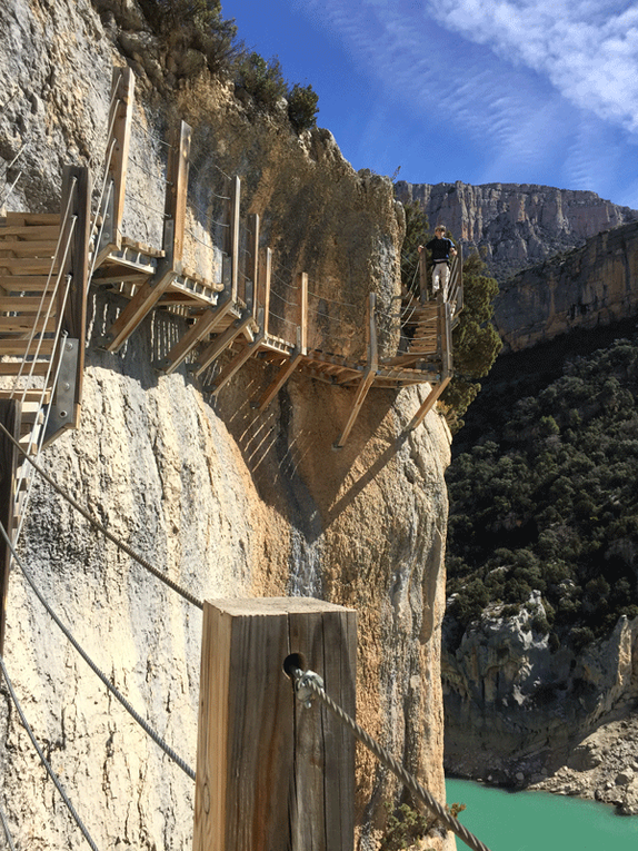 le passage le plus ludique, si on a pas le vertige !