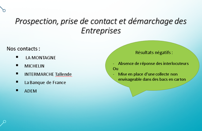 Prospection, prise de contact, et démarchage des Entreprises