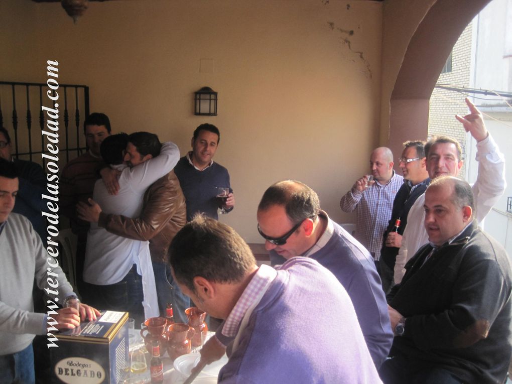 Bautizos de hermanos celebrados el ábado de Tentaciones 2013 a mediodía en el cuartel del III Grupo de Maria Stma. de la Soledad - Paz, conciencia y bondad.