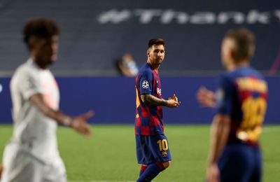 PT KP PRESS | Messi Sudah Terlihat 'Aneh' Saat Dibantai Bayern Munich 2-8