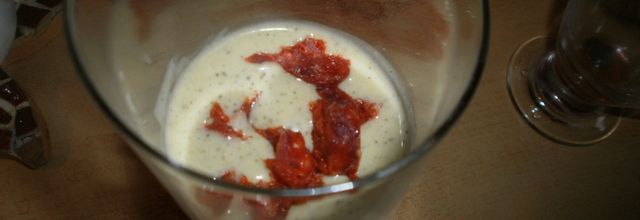 Lassi de courgettes au chorizo