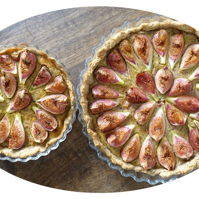 Tarte salée aux figues, lardons & noisettes - IG Bas
