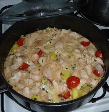 Emincé de Poulet à la Ciboulette (4 ♥)