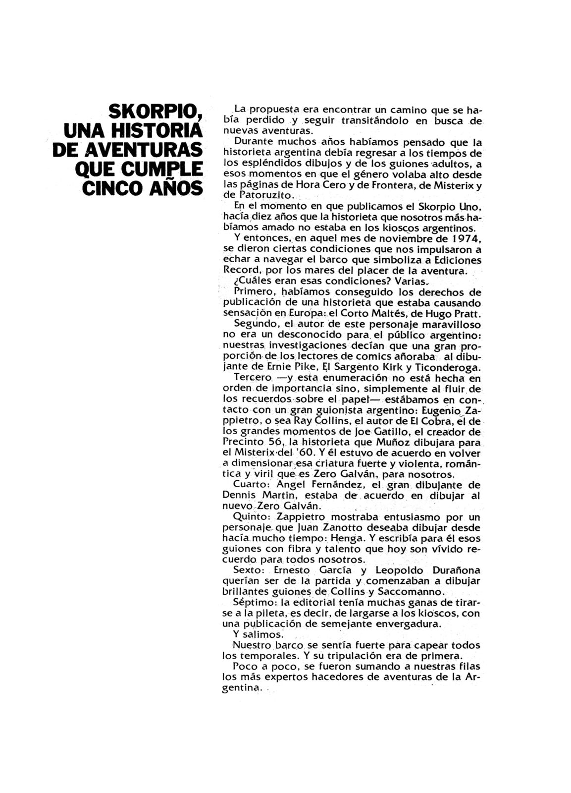 Skorpio (Edición original Argentina)...Vol...6