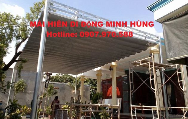 Làm mái xếp lượn sóng, mái hiên di động tại Biên Hòa, Đồng Nai