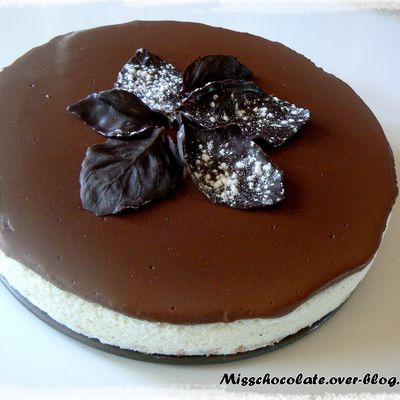 BAVAROIS VANILLE CHOCOLAT (gâteau sans cuisson)