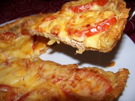 Tarte tomate-thon-fromage
