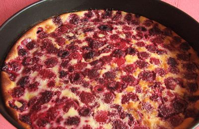 Clafoutis léger aux framboises