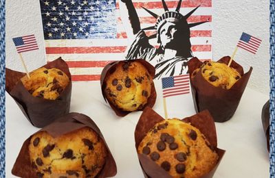 Muffins Américains aux pépites de chocolat