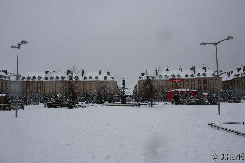 clichés photographiques de Vitry-le-François sous la neige
