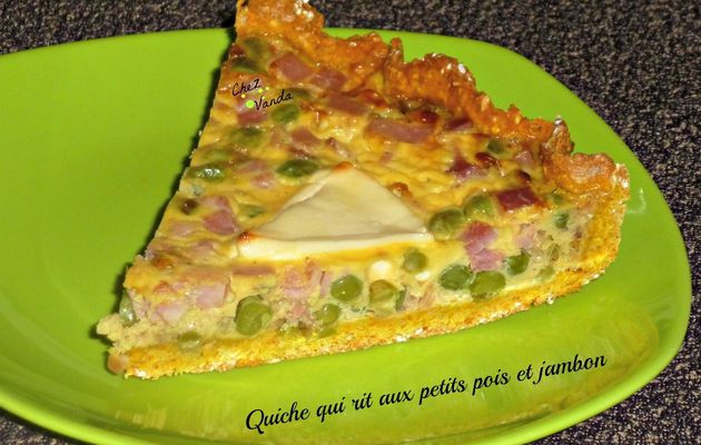 Quiche qui rit aux petits pois et jambon 8pp/pers