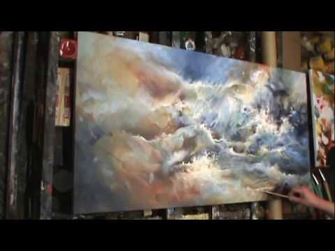 Dessin et peinture - vidéo 825 : Peinture contemporaine et abstraite, à la peinture à l'huile.