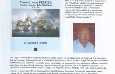Nouveauté: Marie-Etienne Peltier, capitaine corsaire de la République