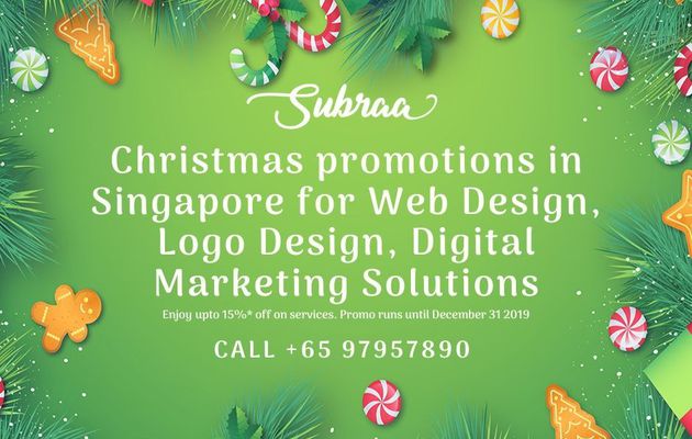 Subraa offers best of Christmas deals and discounts on Startup Packages for Logo and Website Design